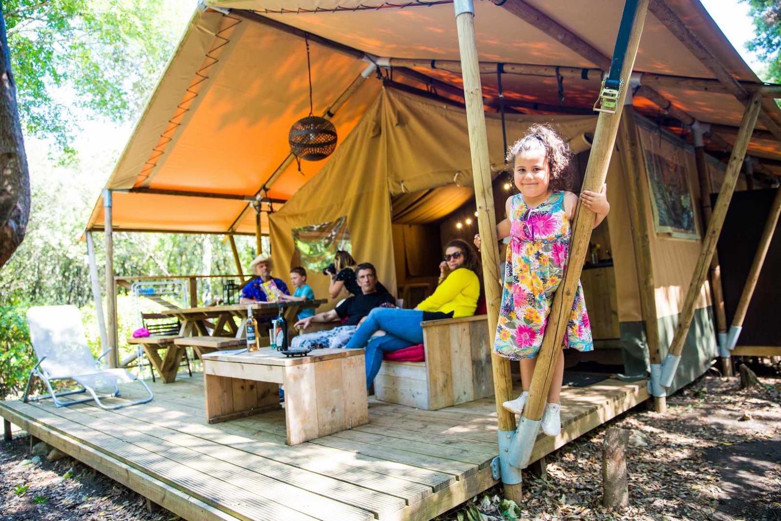 Accommodation - Safari Lodge Tucana  ( Avec Sanitaire , Maxi 3 Adultes ) - Camping Mille Etoiles