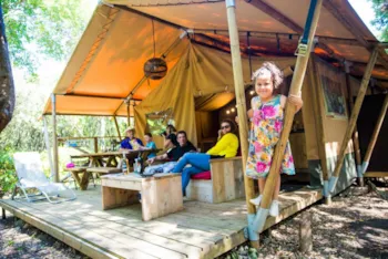 Mietunterkunft - Safari Lodge Tucana (Mit Sanitäranlagen, Max. 3 Erwachsene) - Camping Mille Etoiles