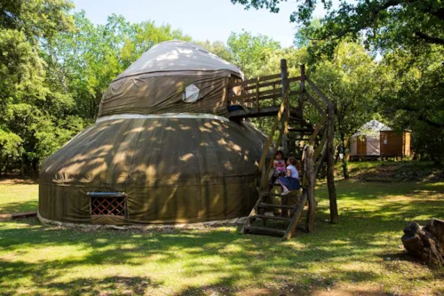 Mietunterkunft - Wanderer-Zwischenstation Jurte – Gemeinschaftssanitäranlagen - image n°1 - Camping Mille Etoiles