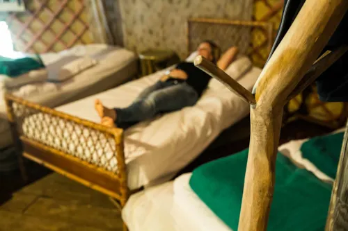 Mietunterkunft - Wanderer-Zwischenstation Jurte – Gemeinschaftssanitäranlagen - image n°4 - Camping Mille Etoiles