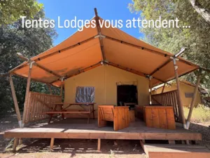 Locatif - Safari Lodge ALYA (mit Sanitäranlagen, max. 6 Erwachsene) - Camping Mille Etoiles