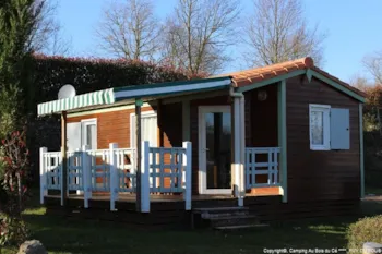 Mietunterkunft - Sapin . Chalet 4 Pers. 28 M², Tv+ Half Covered Terrace - Camping Au Bois Du Cé, PUY DU FOU ®