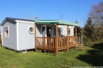 Mietunterkunft - Charme. Mobil Home 6 Pers. 35 M², Tv+ Half Covered Terrace - Camping Au Bois Du Cé, PUY DU FOU ®