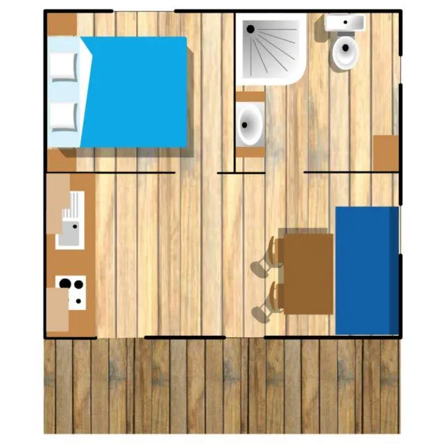 Chalet Eco 1 Chambre + Terrasse