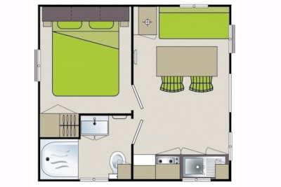 Mobile-home Eco 2 bedrooms + terrasse — 4