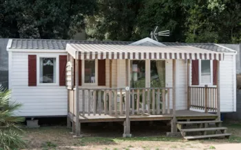 Mietunterkunft - Mobilheim Eco 3 Zimmer + Terrasse - Camping du Bord de Mer
