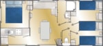 Mobil Home 32M² 3 Chambres - Vue Patio Mobil Home 32M² 3 Chambres - Vue Patio