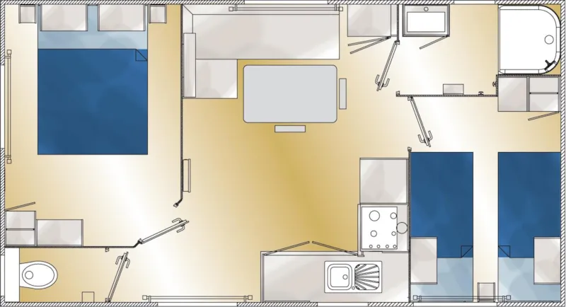 Mobil Home Confort 2 Chambres + Terrasse