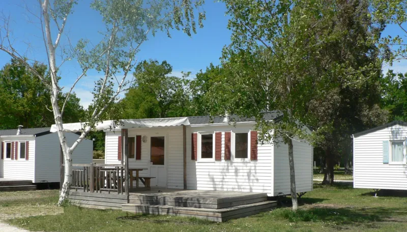 Mobil Home Confort 26M² - 2 Chambres + Terrasse Semi Couverte