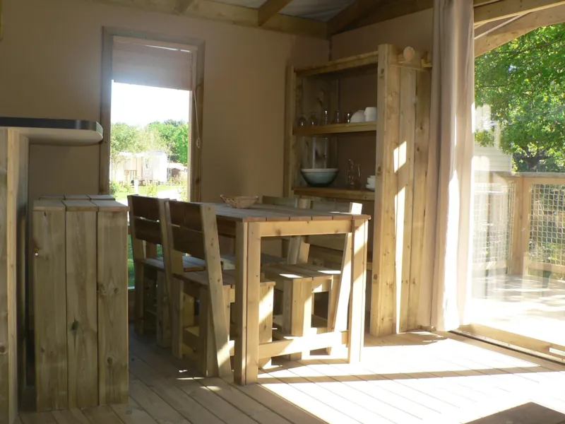 Chalet Lodge Premium Tv 43M² - 2 Chambres + Terrasse Couverte