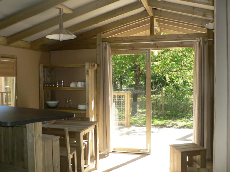 Chalet Lodge Premium Tv 43M² - 2 Chambres + Terrasse Couverte