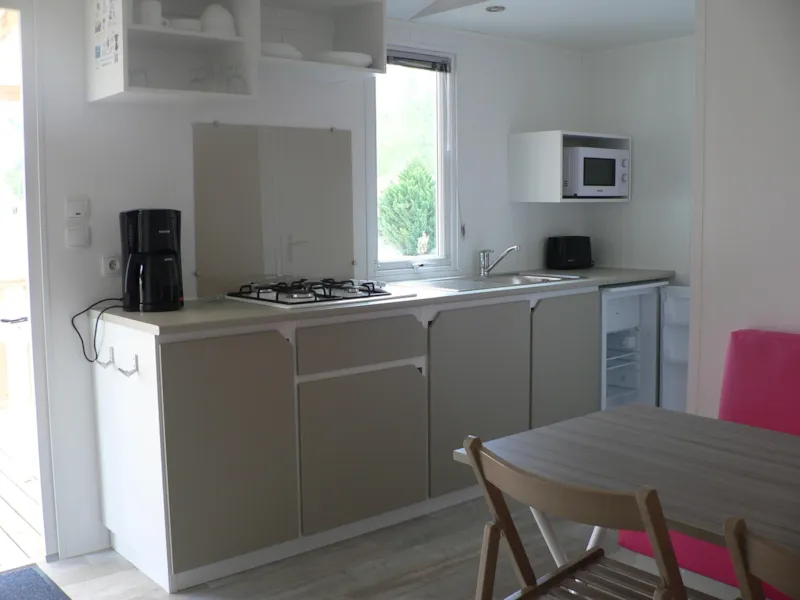 Mobil Home Confort+ 26M² - 2 Chambres + Terrasse Semi Couverte