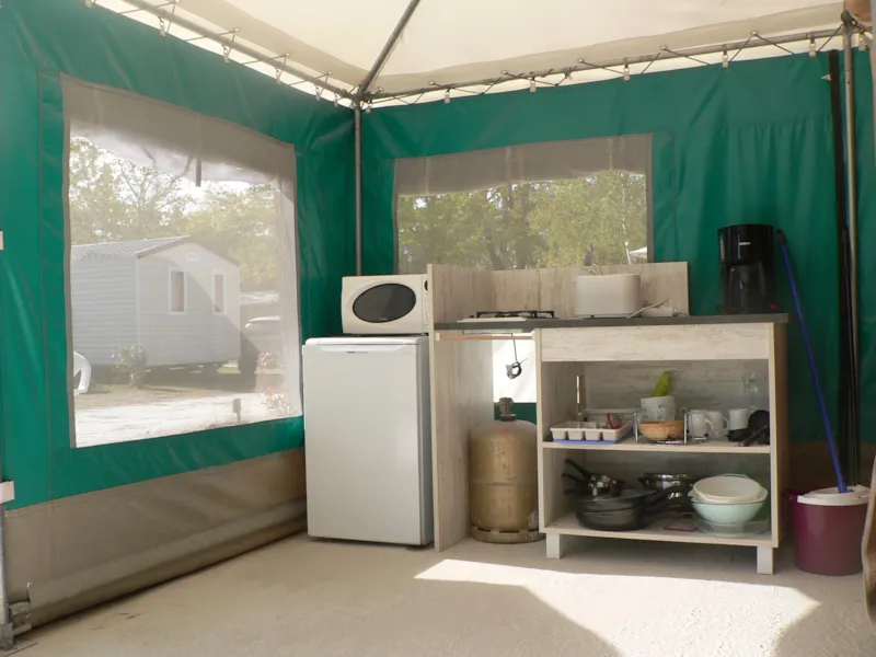 Tente Toilée Bengali 18M² + 2 Chambres - Sans Sanitaires