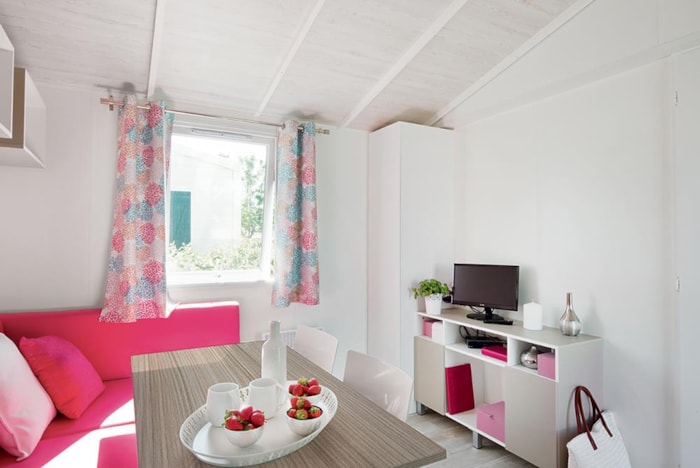 Mobil Home Confort+ Tv 26M² - 2 Chambres + Terrasse Semi Couverte
