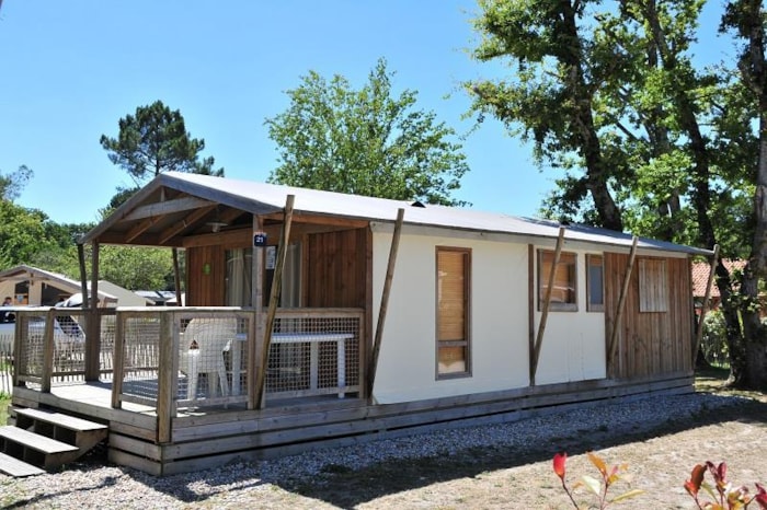 Chalet Lodge Premium Tv 43M² - 2 Chambres + Terrasse Couverte