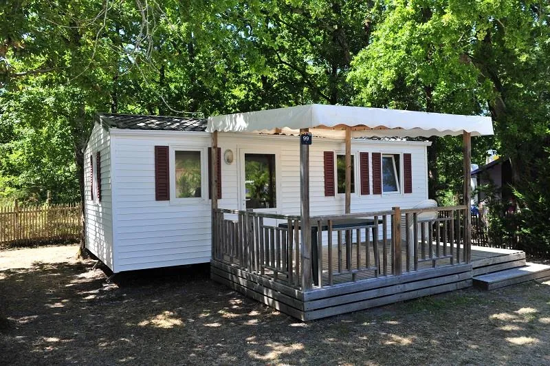 Mobil Home Confort 26M² - 2 Chambres + Terrasse Semi Couverte