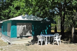 Location - Tente Toilée Bengali 18M² + 2 Chambres - Sans Sanitaires - Camping Paradis Le Tastesoule