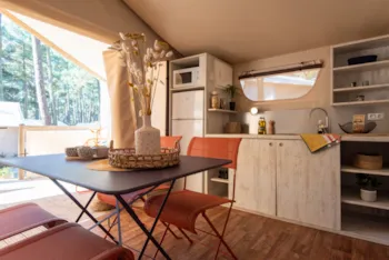 Mietunterkunft - Lodge Maasaï / S - Camping Campéole Médoc Plage
