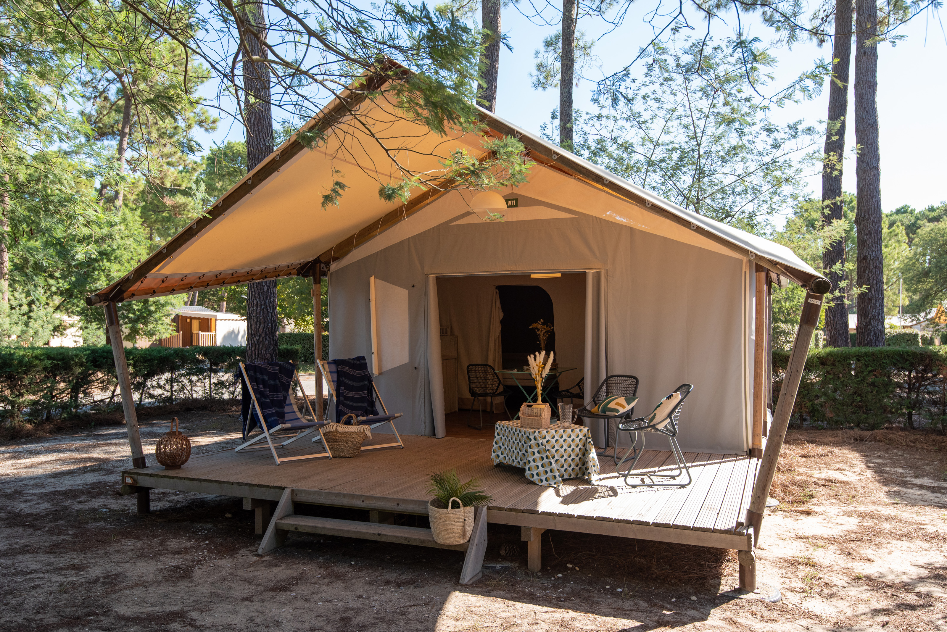 Location - Lodge Savanah / D - Camping Campéole Médoc Plage