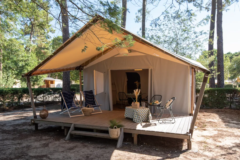 Location - Lodge Savanah / D - Camping Club Médoc Plage - MS Vacances 