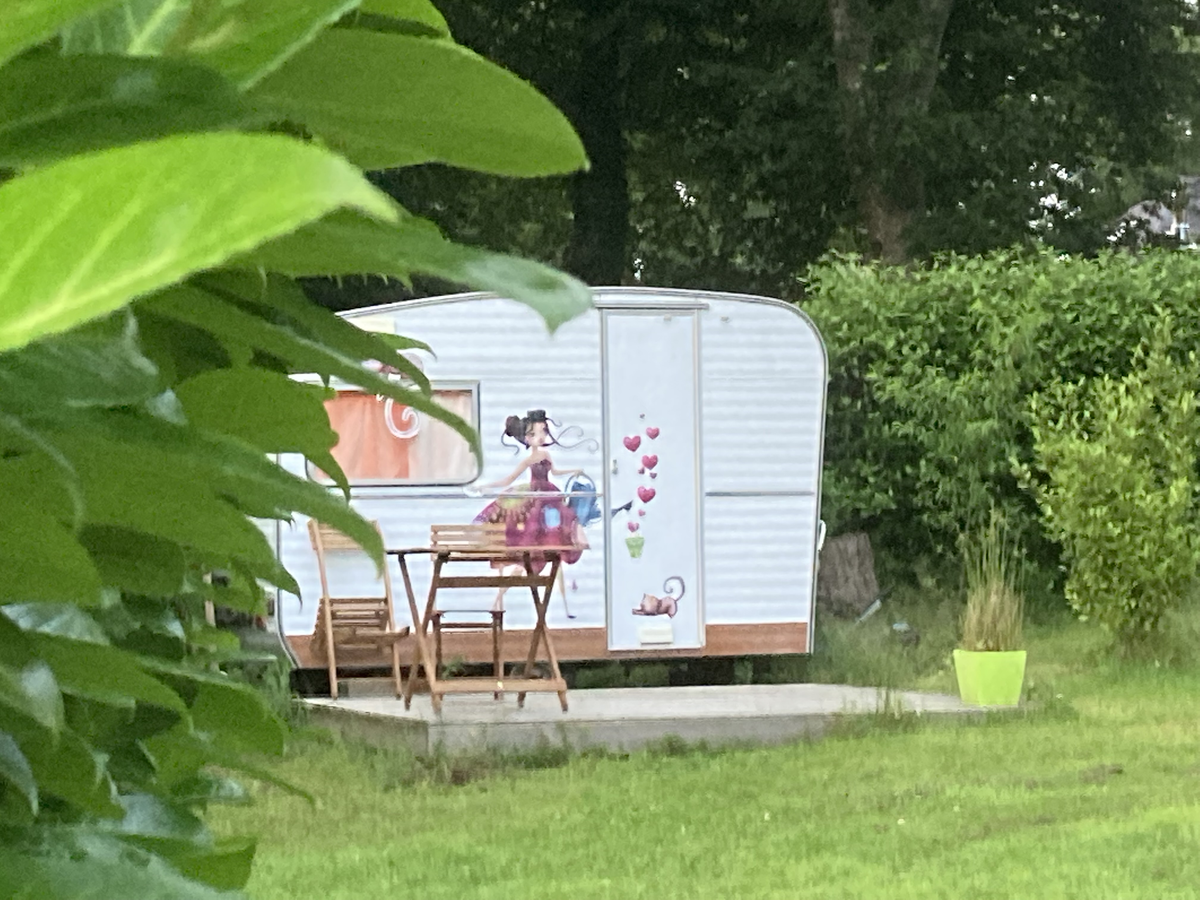 Accommodation - Vintage Caravan All Comfort Close To Nature - Camping le Lac O Fées Ecologique