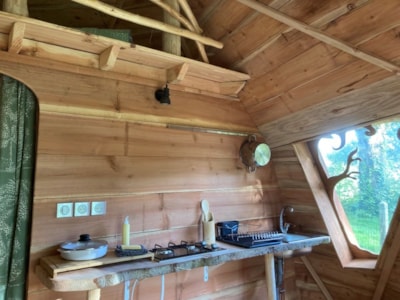 L'ALCHIMISTE géodésique confortable caban 38m2 - 4 persons — 4
