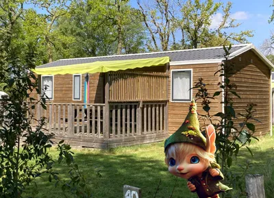 Location - Korrigan Mobil-Home Confort 40M² - 4 Chambres- 8Pers Max - Camping Ecologique le Lac O Fées