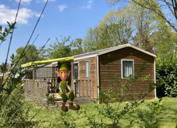 Mietunterkunft - Mobilheim Komfort 36M² - 3 Zimmer >100M² 6 Pax - Farfadet Or Troll - Camping Ecologique le Lac O Fées