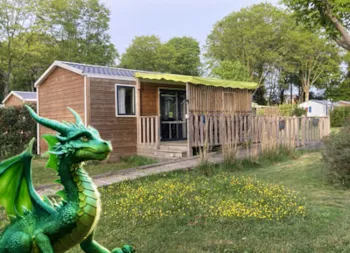 Mietunterkunft - Mobilheim Komfort 35M² - 2 Zimmer (Behindertengerechte Ausstattung) > 100M² - Cavalin - Camping Ecologique le Lac O Fées