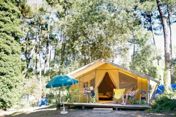 Location - Tente Toile Et Bois Classic V - Huttopia Oléron Les Chênes Verts