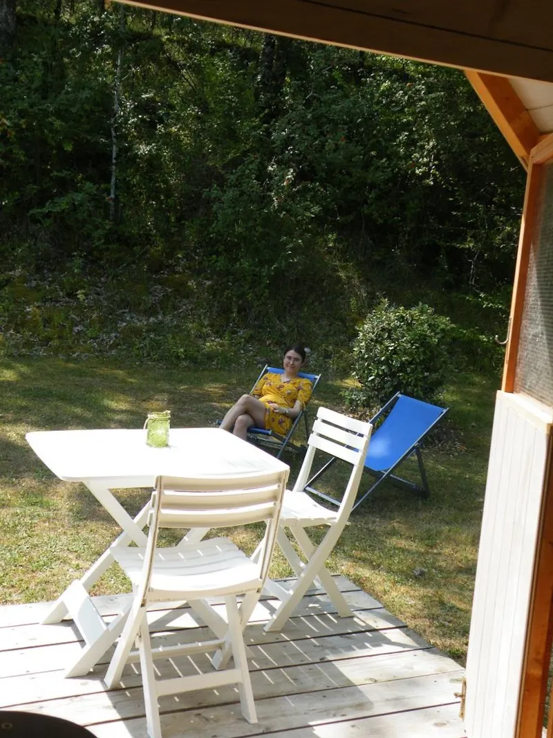 Cabane Roulotte 10 M² Avec Terrasse