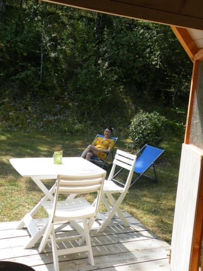 10 m² Caravan Cabin with terrace