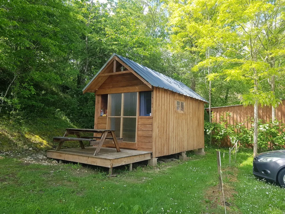 Location - Cabane Roulotte 14 M2 Avec Terrasse - LE DOMAINE DE PECANY (La Noix de Pecan'y)