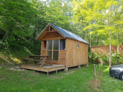 14 m2 Caravan Cabin with terrace