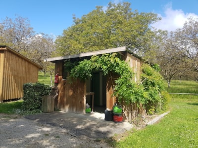14 m2 Caravan Cabin with terrace