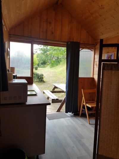 14 m2 Caravan Cabin with terrace