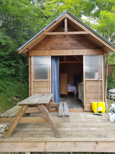 14 m2 Caravan Cabin with terrace