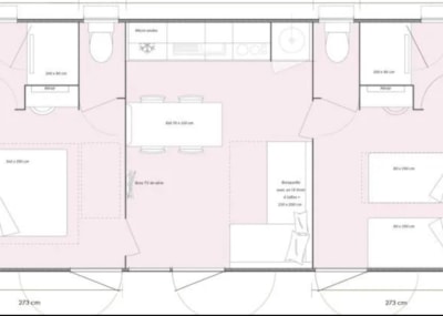 SUPER PREMIUM 2 ROOMS / 2 POWDER ROOM - - AIR CONDITIONED