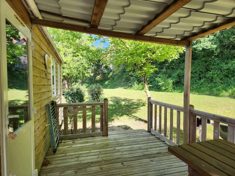 Locatif Bois Avec Terrasse Couverte -  Climatisation