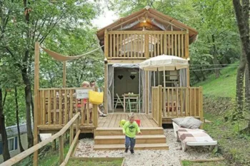 Mietunterkunft - Lodge - 2 Schlafzimmer - Camping Marvilla Parks - Atlantic Club Montalivet