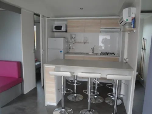 Huuraccommodatie(s) - Stacaravan O'hara Prestige 30 M² - 2 Slaapkamers - image n°4 - Camping BEAUME GIRAUD