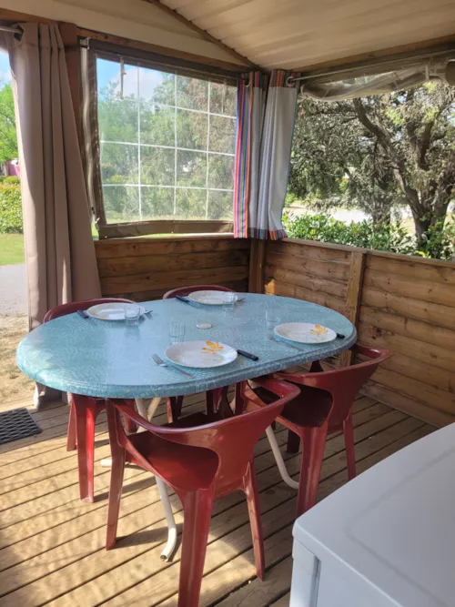 Mietunterkunft - Mobilheim Vacanciale 25 M² (Ohne Sanitäranlagen) - image n°3 - Camping BEAUME GIRAUD
