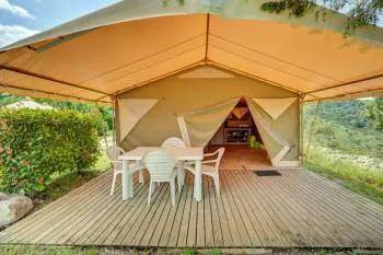 Accommodation - Tent Canada 20 M² (Without Toilet Block) - image n°3 - Camping BEAUME GIRAUD