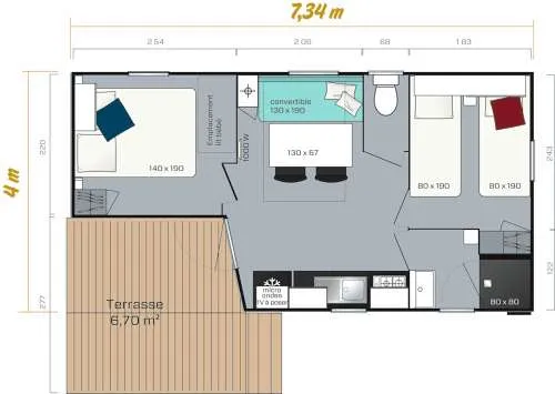 Location - Mh 4/6P Loggia Compact - Bifolia Camping Lou Payou