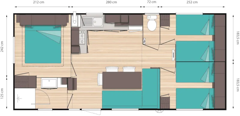 Mobil Home 6 Places N°29 + 42