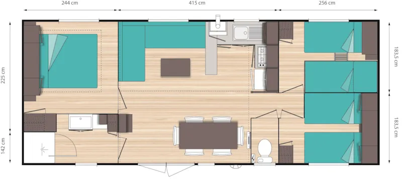 Mobil Home 6 Places Confort N°15, N°19 Et N°43