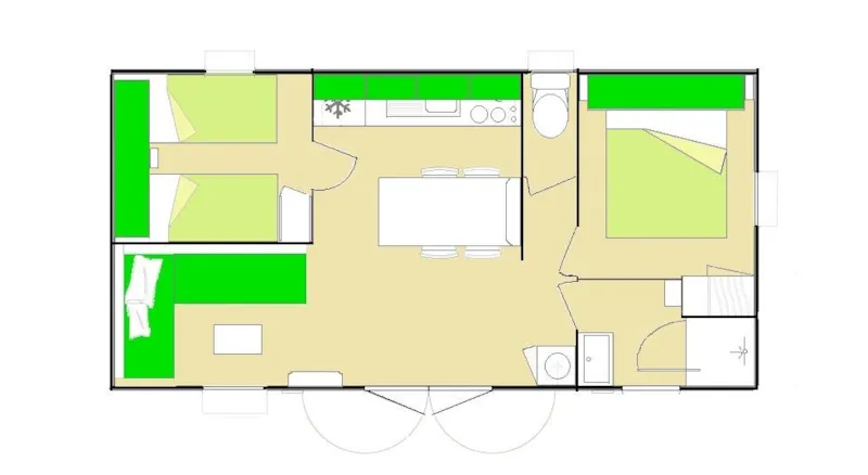 Mobil Home 4 Places Cuisine Îlo Central N°44
