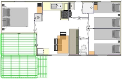 Mobile home BERGAME 4 persons - n°13, 22, 24, 32 and 34 — 7
