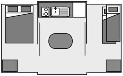 Cabin Natura - without toilet blocks