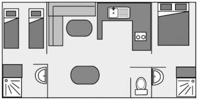 Mobile-home Supreme - 2 bedroom - 6 people